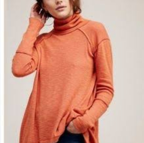 Free People We The Free Open-back Turtleneck Top XS - Picture 1 of 6